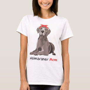 T-shirt Weimaraner Maman Bandana Femmes Weimaraner Chien