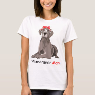 T-shirt Weimaraner Maman Bandana Femmes Weimaraner Chien