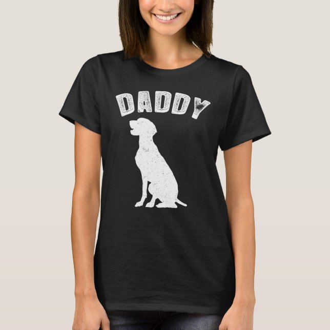 T-shirt Weimeraner Labrador Daddy Correspondant Famille T (Devant)