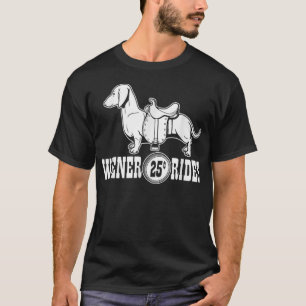 T-shirt Weiner Rides Funny Dachshund T