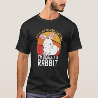 T-shirt Weird This is My Human Costume I'm Really A Rabbi 