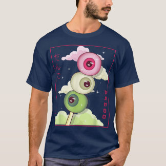 T-shirt Weirdcore esthétique Kawaii Japonais Dango Mochi E