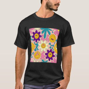 T-shirt Weirdcore Kidcore Trippy esthétique Sourire heureu