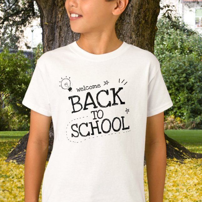 T-shirt Welcome back to school, first day of school, back  (Créateur téléchargé)