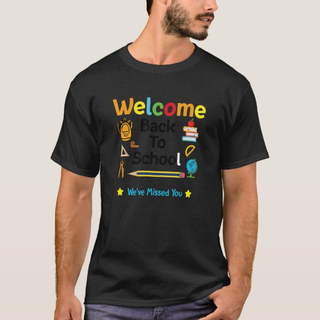 T-shirt Welcome Back To School First Day Of School Student (Devant)
