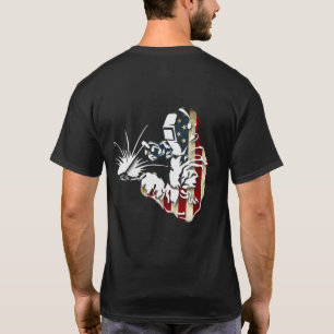 T-shirt Welder American Flag USA Patriotic Welder Gift