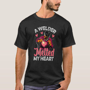 T-shirt Welder Fondu Mon Coeur Souder Femme Femme Fille am