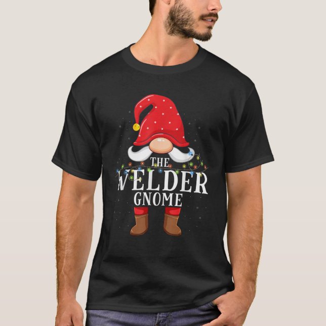 T-shirt Welder Gnome Matching Christmas Family Pajama  (Devant)