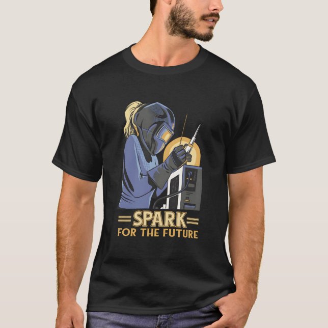 T-shirt Welder Welding Welder Flame (Devant)
