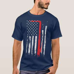 T-shirt Welding Vintage Patriotic USA American Flag Welder