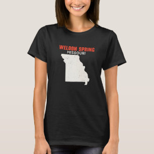 T-shirt Weldon Spring Missouri USA État Amérique Voyage Mi