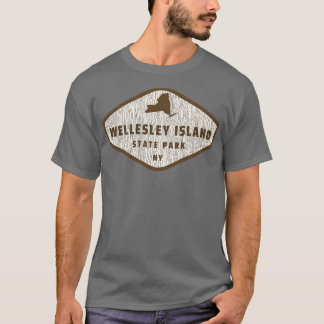 T-shirt Wellesley Island State Park New York Tree Log Text