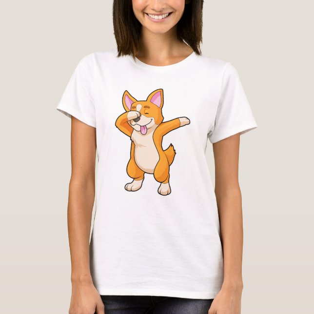 T-shirt Welsh Corgi à Dance Dab Hip hop (Devant)