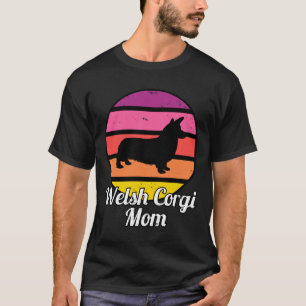 T-shirt Welsh Corgi Maman I Retro Corgi Maman