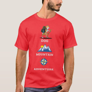 T-shirt Welsh Corgi Mountain Randonnée Camping Climb Adven