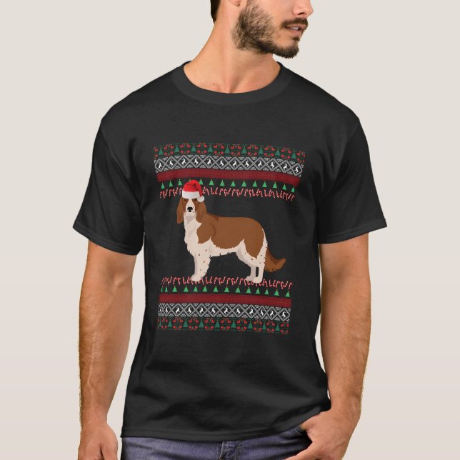 T-shirt Welsh Springer Spaniel Christmas (Devant)