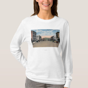 T-shirt Wenatchee, scène d'avenue de WashingtonWenatchee 