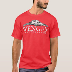 T-shirt Wengen Suisse Alpes suisses Mountain Tee