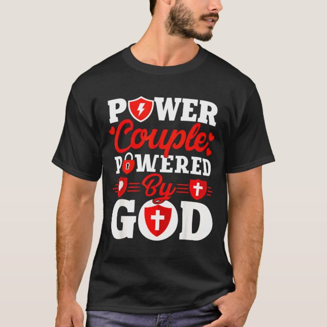 T-shirt Wer Couple Wered By God Christian Couples Matching (Devant)