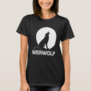 T-shirt Werwolf Ou Wolf À La Pleine lune Ils Hurlent Et Ch