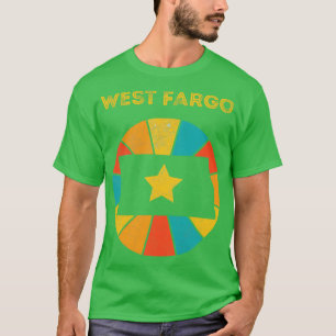 T-shirt West Fargo North Dakota Vintage Souveni en détress