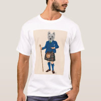 West Highland Terrier à Kilt