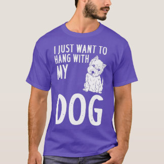 T-shirt West Highland Terrier Chien Chien Chien Chien Chie