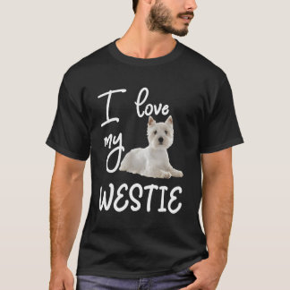T-shirt West Highland Terrier J'adore mon Westie