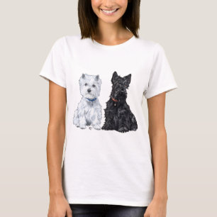 T-shirt West Highland White & Scottish Terriers