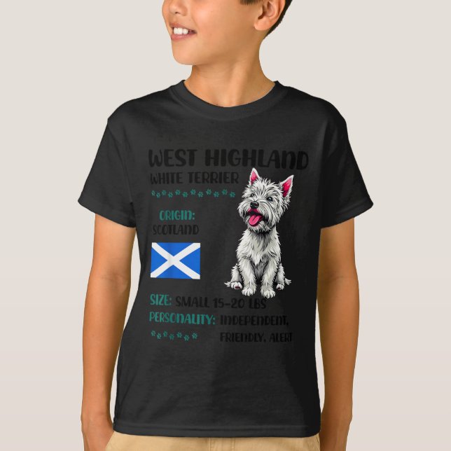 T-shirt West Highland White Terrier Origin Funny Westie Do (Devant)