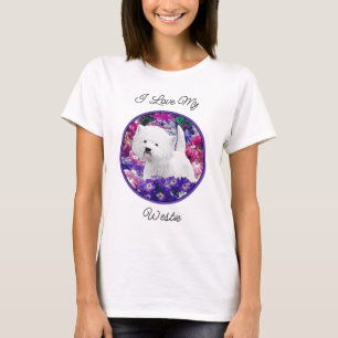 T-shirt West Highland White Terrier Peinture Chien Art
