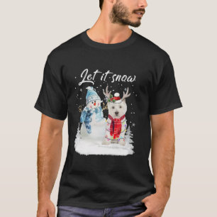 T-shirt West Highland White Terrier Père Noël Chien Christ