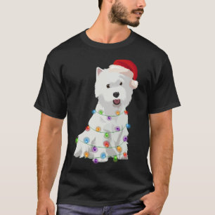 T-shirt West Highland White Terrier Westin Christmas Light