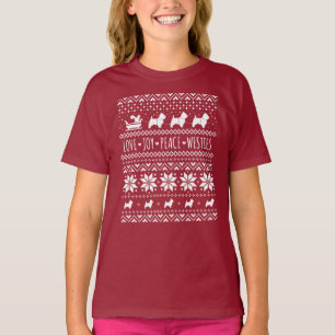 T-shirt West Highland White Terriers Noël Westie Chiens