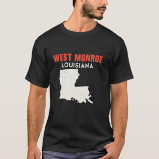 T-shirt West Monroe Louisiane USA State America Travel Lou