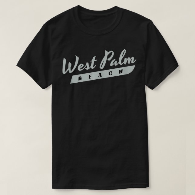 T-shirt West Palm Beach Vintage (Design devant)