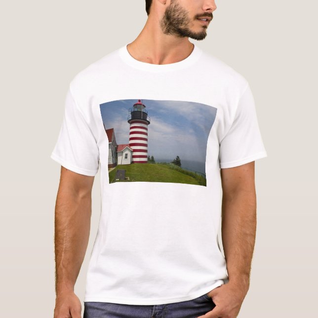 T-shirt West Quoddy Head Lighthouse State Park est (Devant)
