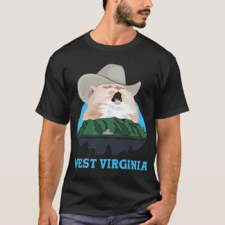 T-shirt WEST VIRGINIA chanter Cowboy Chat Mème classique T