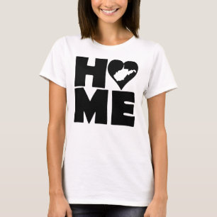 T-shirt West Virginia Home Heart State Tee - shirts T-shir