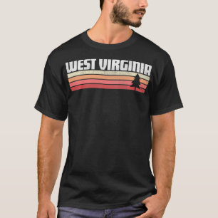 T-shirt West Virginia Retro Style Vintage les années 70 80