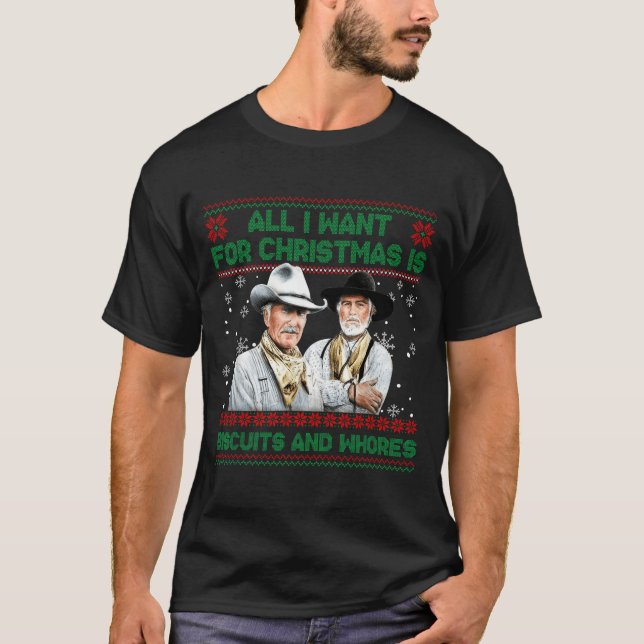 T-shirt Western Biscuits And S Christmas Quote  (Devant)