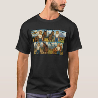 T-shirt western cowgirl adventure