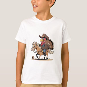 T-shirt Western Cuisiné Turquie Thankgiving Cowboy Cowgirl