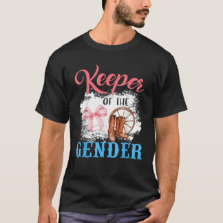 T-shirt Western Gender Reveal Keeper of the Gender Baby An