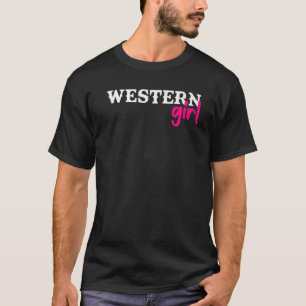 T-shirt Western Girl Horse équestre Western Rider Rodéo