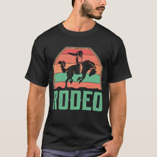 T-shirt Western Horse Rider Rodéo Rider Cowboy Vintage Re