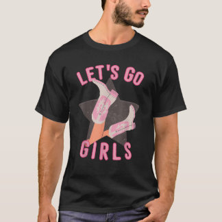 T-shirt Western Let s Go Girls Bridal Bachelorette Party M