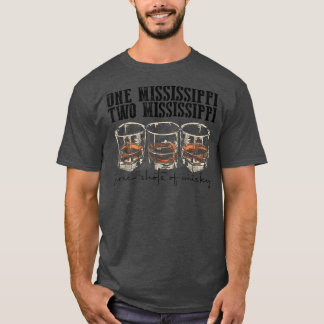 T-shirt Western Un Deux Mississippi Trois Tirs De Whiskey
