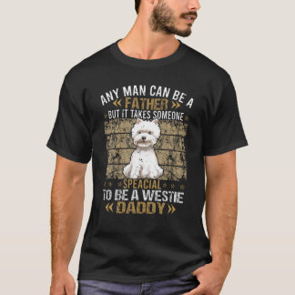 T-shirt Westie Chien Papa Papa Cadeau Pour Hommes T Chemis