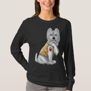 T-shirt Westie I Love Mom Tattoo Dog Fête des mères 1